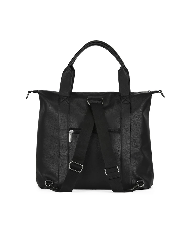 Bugatti Palermo Convertible 14.25" Leather Backpack Tote