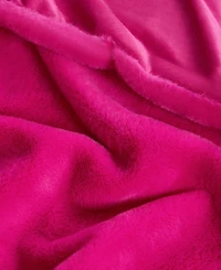 Juicy Couture Rabbit Mink Faux Fur Throw Blanket, 50" x 70"
