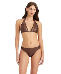 Sanctuary Sea Crochet Halter Tall Triangle Swim Bra