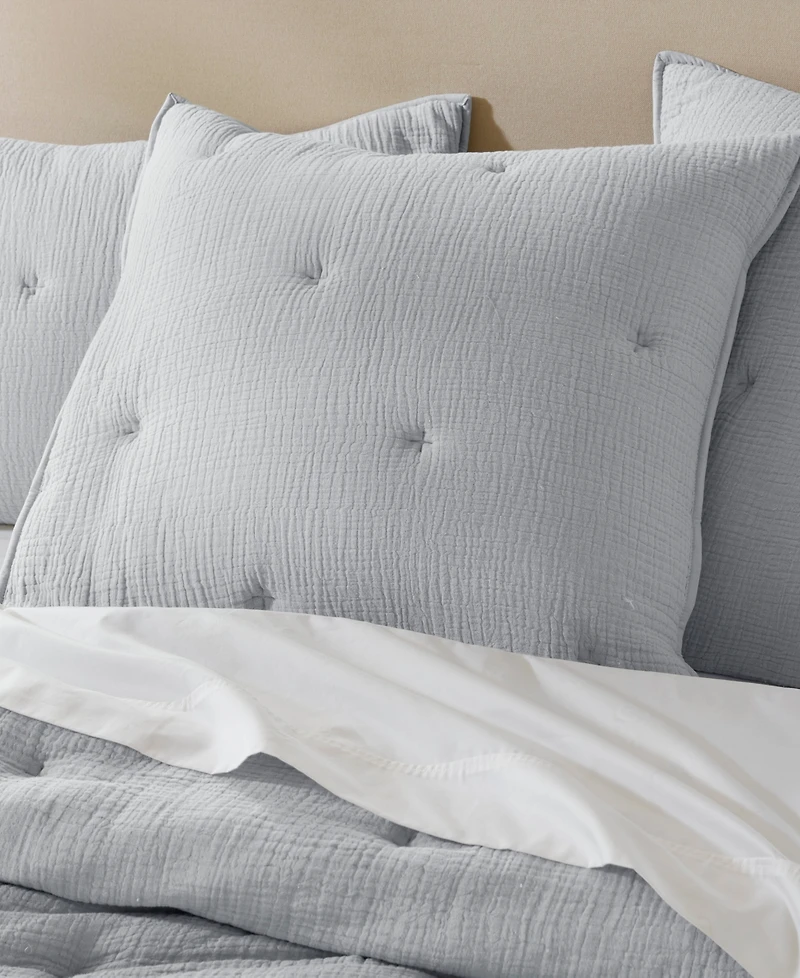 Harbor House Breeze Cotton Embroidered 3-Pc. Quilt Set