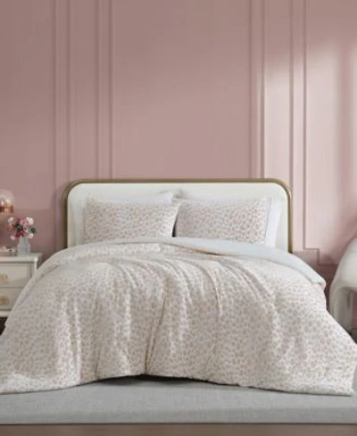 Betsey Johnson Betseys Leopard Burnout Velvet Comforter Set