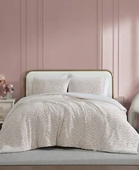 Betsey Johnson Betseys Leopard Burnout Velvet Comforter Set