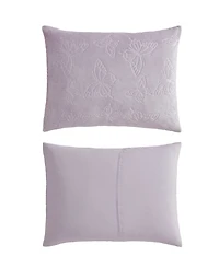 Betsey Johnson Butterfly Embossed Plush Comforter Set, Full/Queen