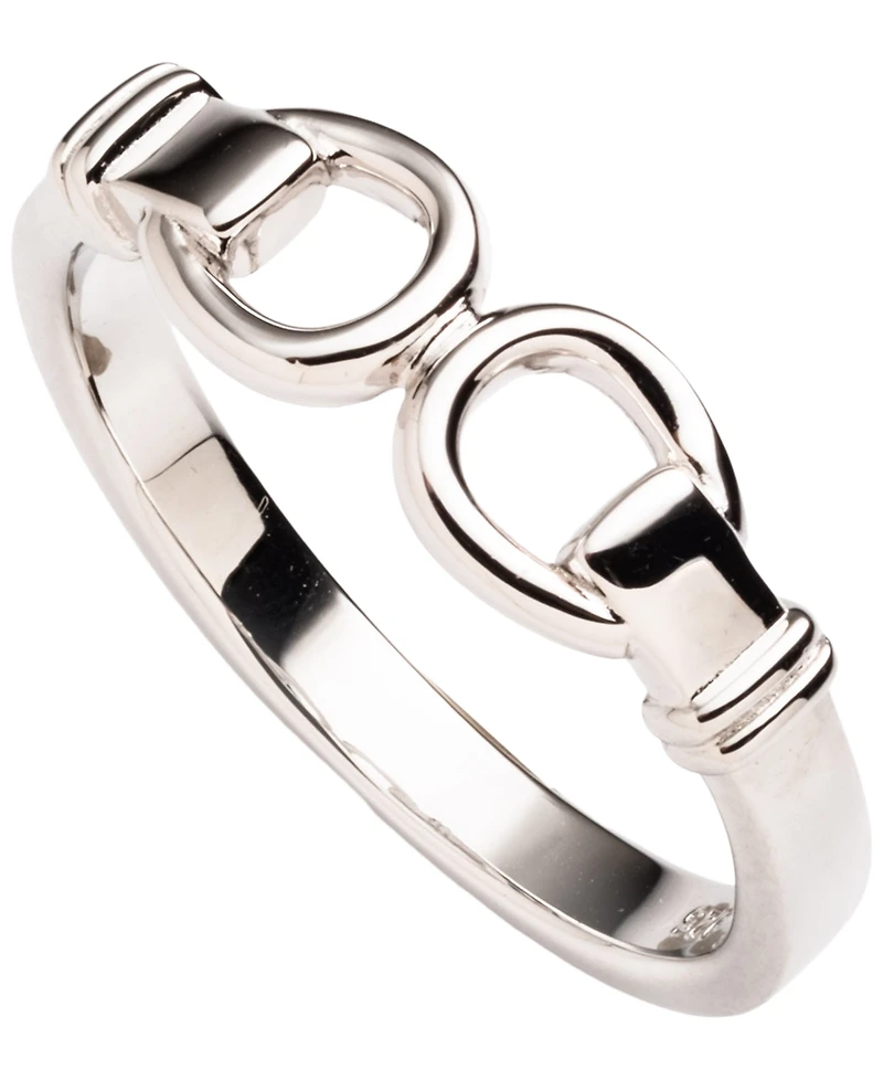 Lauren Ralph Lauren Sterling Silver Horsebit Band Ring