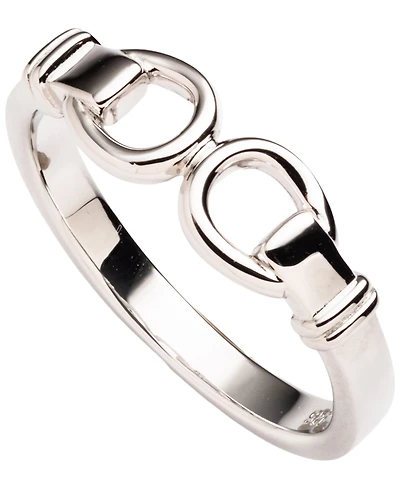 Lauren Ralph Lauren Sterling Silver Horsebit Band Ring