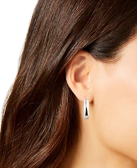 Lauren Ralph Lauren Sculptural Sterling Silver Hoop Earrings
