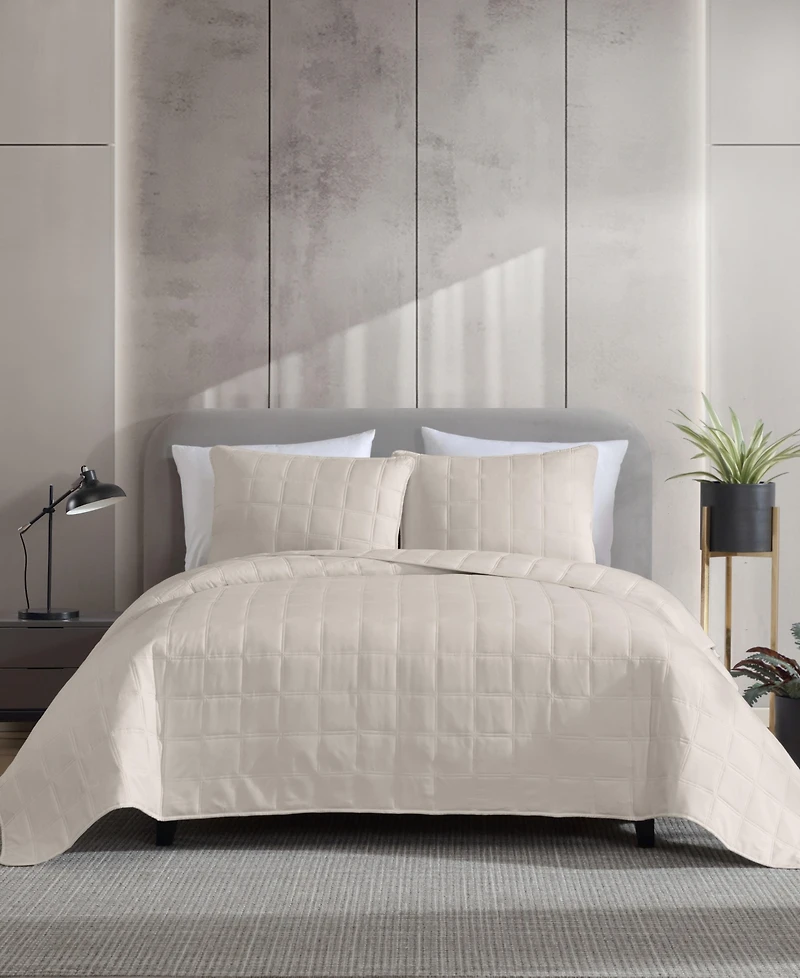 Kenneth Cole New York Solid Stonewashed 2-Pc. Quilt Set, Twin