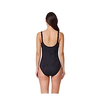 Profile by Gottex Women's Skyfall Textured Square Neck One Piece