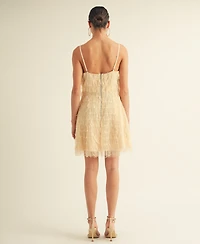 Arose Studio, Inc Women's Samara Fringe Detail Flapper Mini Dress