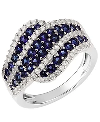 Macy's Emerald (1 ct. t.w.) and Diamond (1/2 Ring 14K Gold (also White Sapphire & Ruby)