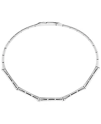 Macy's Lab-Grown Sapphire (1/2 ct. t.w.) and Lab-Grown White Sapphire (1/3 ct. t.w.) Bangle in Sterling Silver