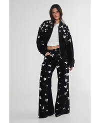 Nasty Gal Embellished Flower Applique Jacket
