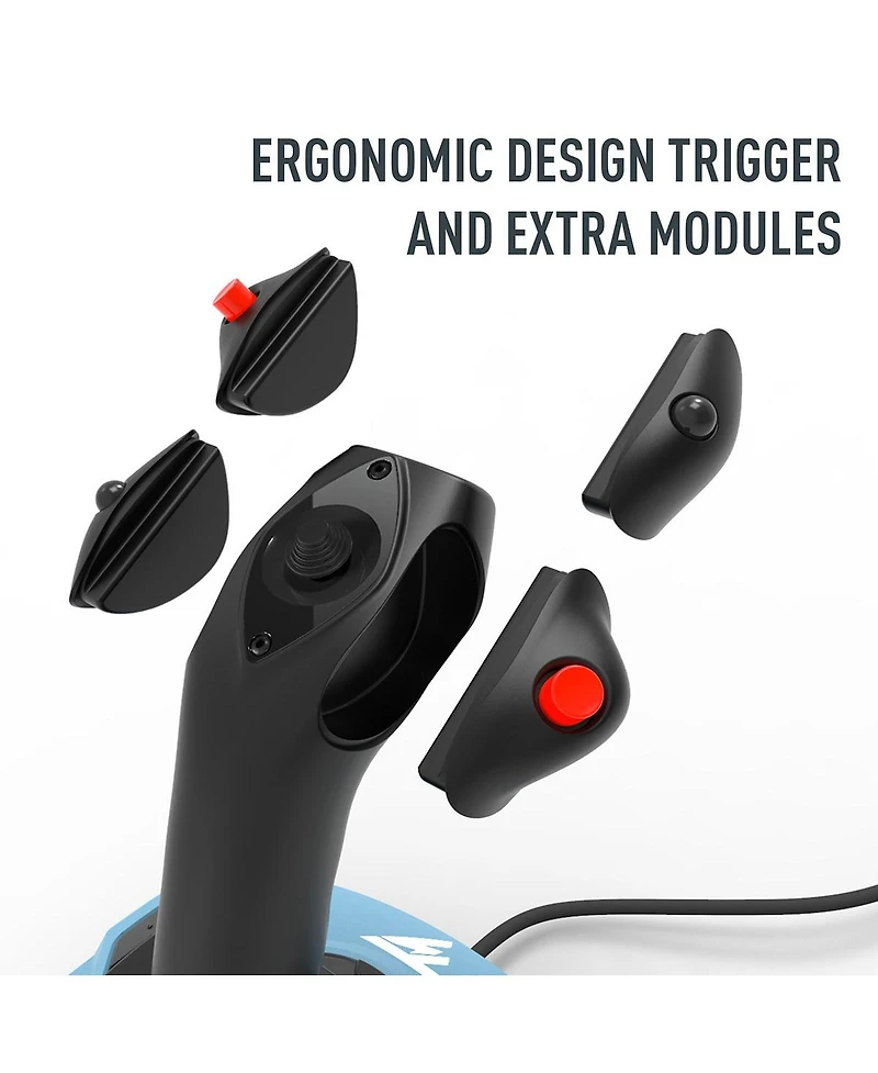 Thrustmaster Tca Officer Pack Airbus Edition Joysticks, Grayish Blue