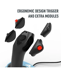 Thrustmaster Tca Officer Pack Airbus Edition Joysticks, Grayish Blue