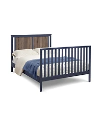 Forest'nSky 4-in-1 Convertible Crib in Midnight Blue and Vintage Walnut