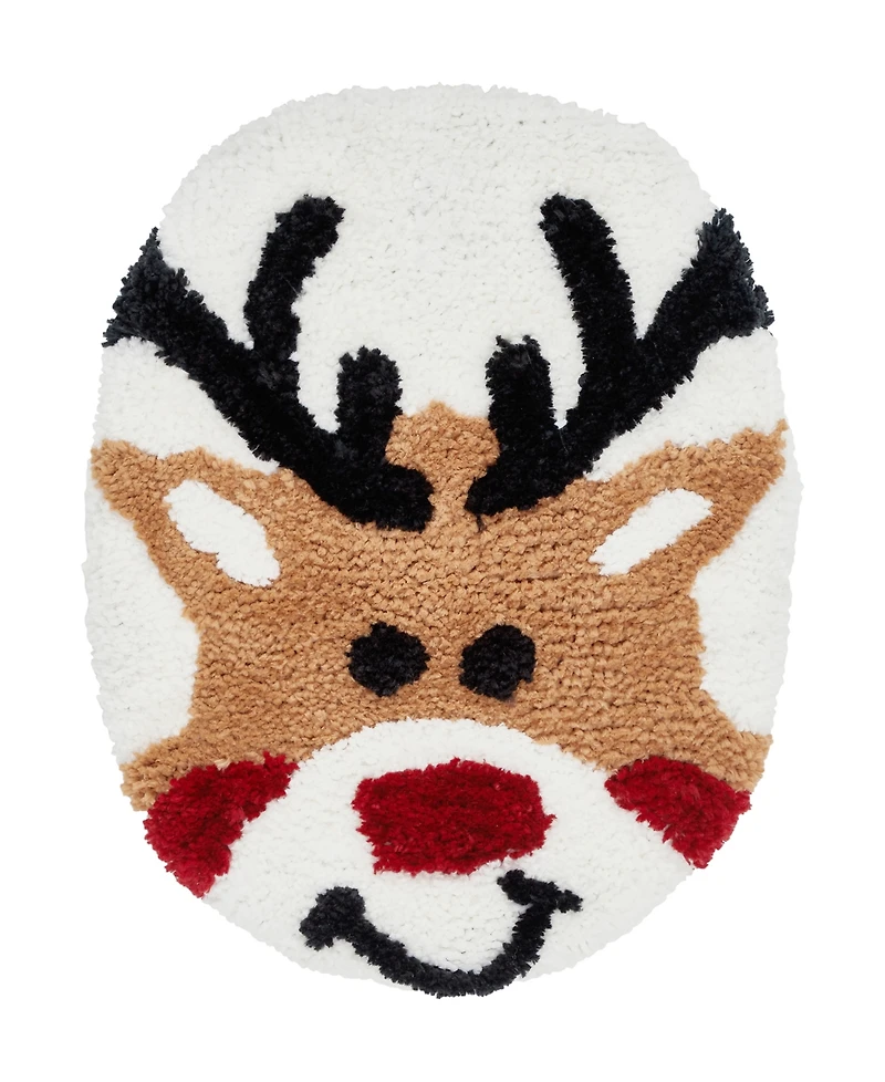 Vcny Home Reindeer Holiday Bath Rug Set, 2 Count
