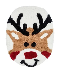 Vcny Home Reindeer Holiday Bath Rug Set, 2 Count
