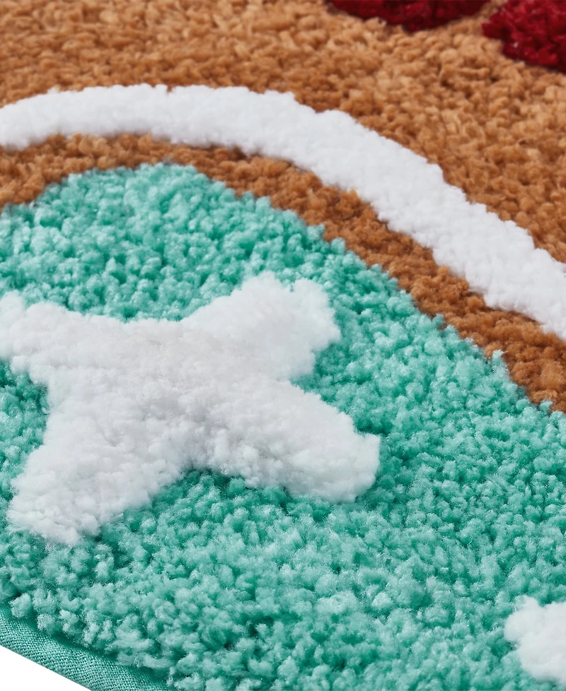 Vcny Home Gingerbread Man Holiday Bath Rug Set, 2 Count