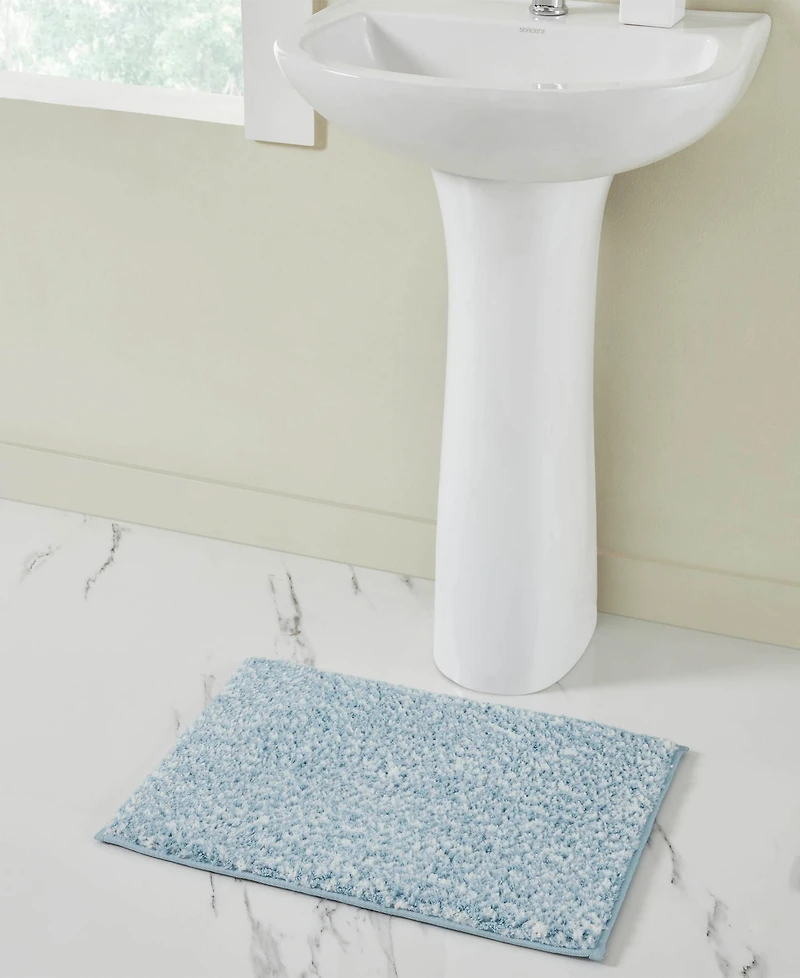 Vcny Home Heathered Memory Foam Bath Rug, 17" x 24"