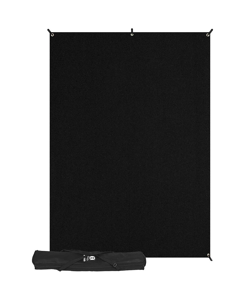 Westcott 5 x 7' Black X-Drop Backdrop Kit, with X-Drop Stand and Travel Case