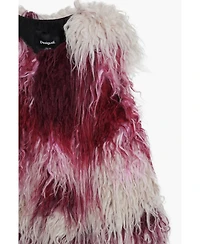 Desigual Girls Girls's Watercolor fur vest