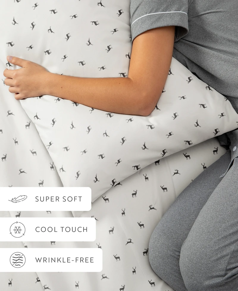 ienjoy Home Holiday Pattern 4-Pc. Sheet Set