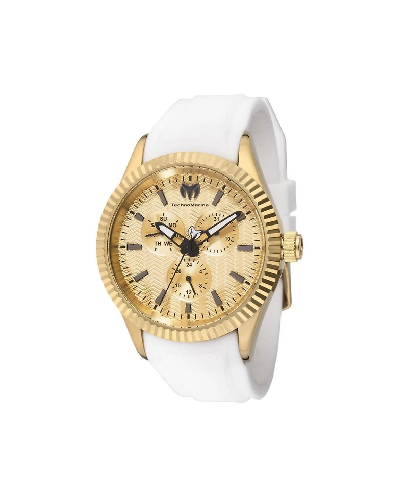 Technomarine Men's Tm-724002 Sea Quartz Chronograph Gold Dial Watch