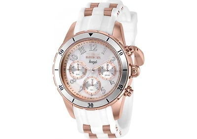 Invicta Women's 38755 Angel Quartz Chronograph White Dial Watch
