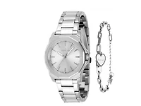 Invicta Women's 48577 Speedway Quartz 3 Hand Silver Dial Watch