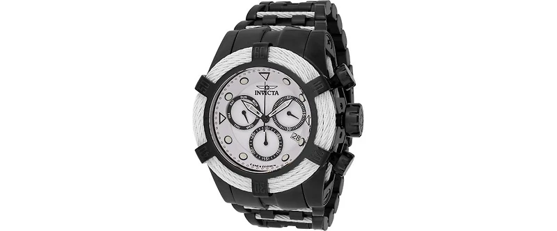 Invicta Men's 48606 Bolt Quartz Chronograph White, Black Dial Watch