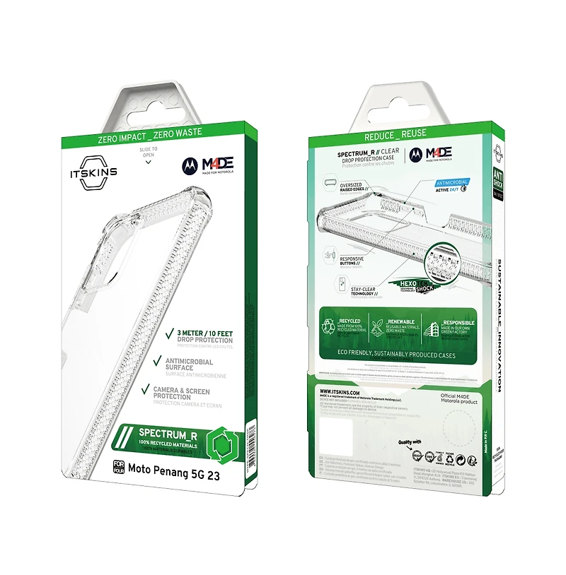 ITSkins Spectrum_R Clear Case for Motorola Moto G 5G (2023)