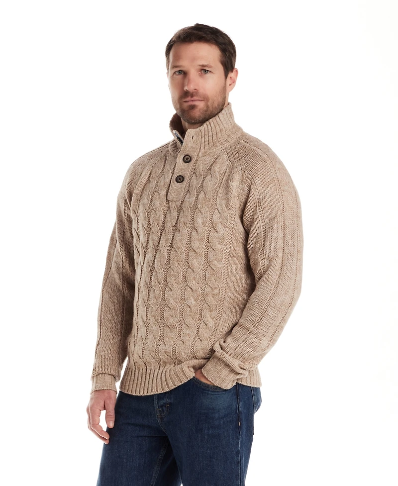 Weatherproof Vintage Men's Button Up Sweater