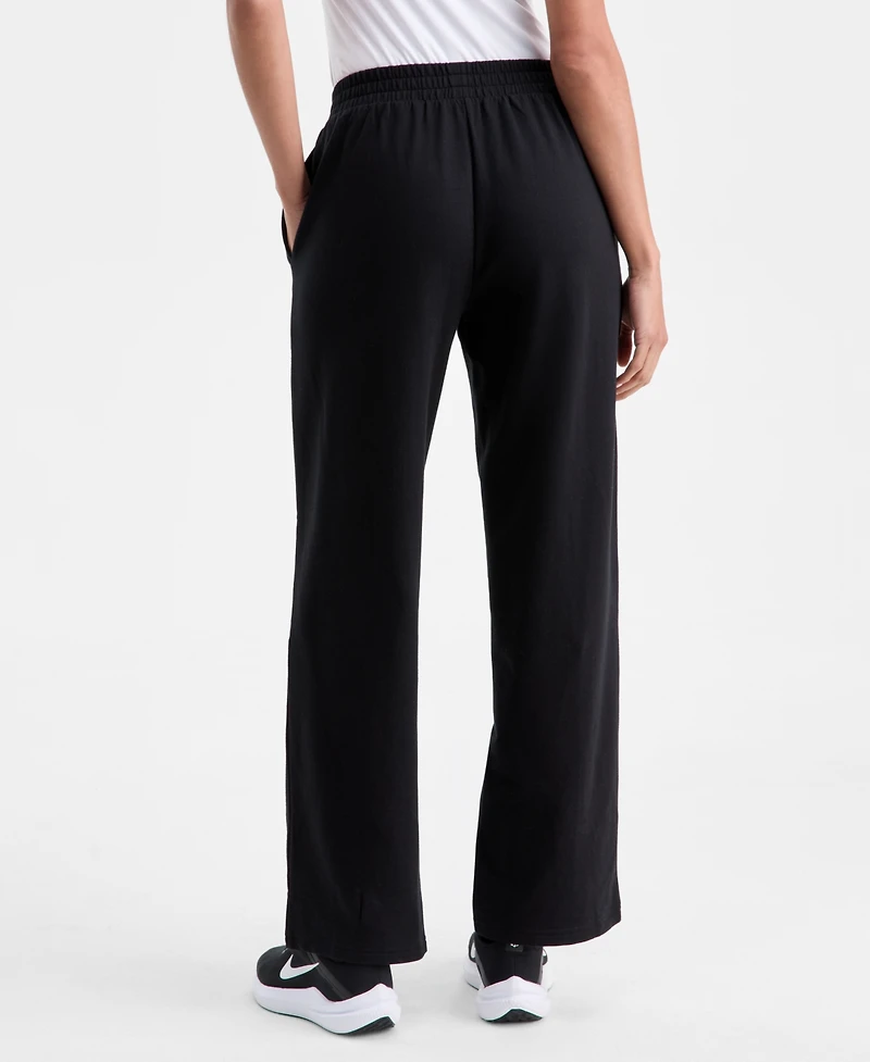 Id Ideology Women's Piping-Trim Fleece Pull-On Pants, Macy's Exclusive