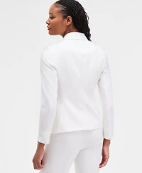 Kasper Women's Stretch Crepe Two-Button Jacket, Regular & Petite