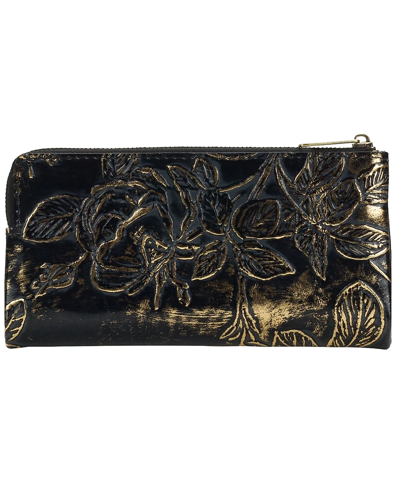 Patricia Nash Prassa Bark Leaves Textured Wallet