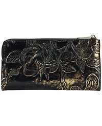 Patricia Nash Prassa Bark Leaves Textured Wallet