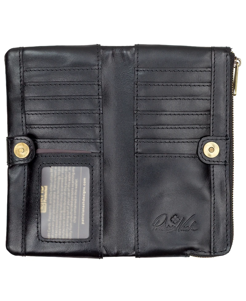 Patricia Nash Prassa Bark Leaves Textured Wallet