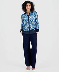 T Tahari Women's Paisley Button-Front Blouse