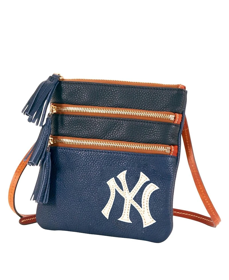 Dooney & Bourke New York Yankees Infield Triple Zip Crossbody Purse