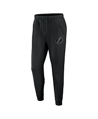 Fanatics Men's Black Tampa Bay Lightning Authentic Pro Road Fleece Sweatpants