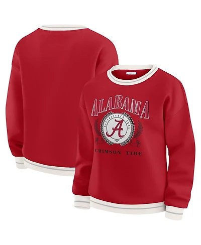 Wear by Erin Andrews Women's Crimson Alabama Tide Seal Sweatshirt