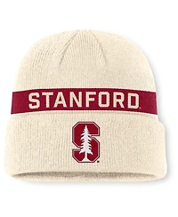 Nike Men's Natural/Cardinal Stanford Cardinal Peak Primetime Utility Cuffed Knit Hat