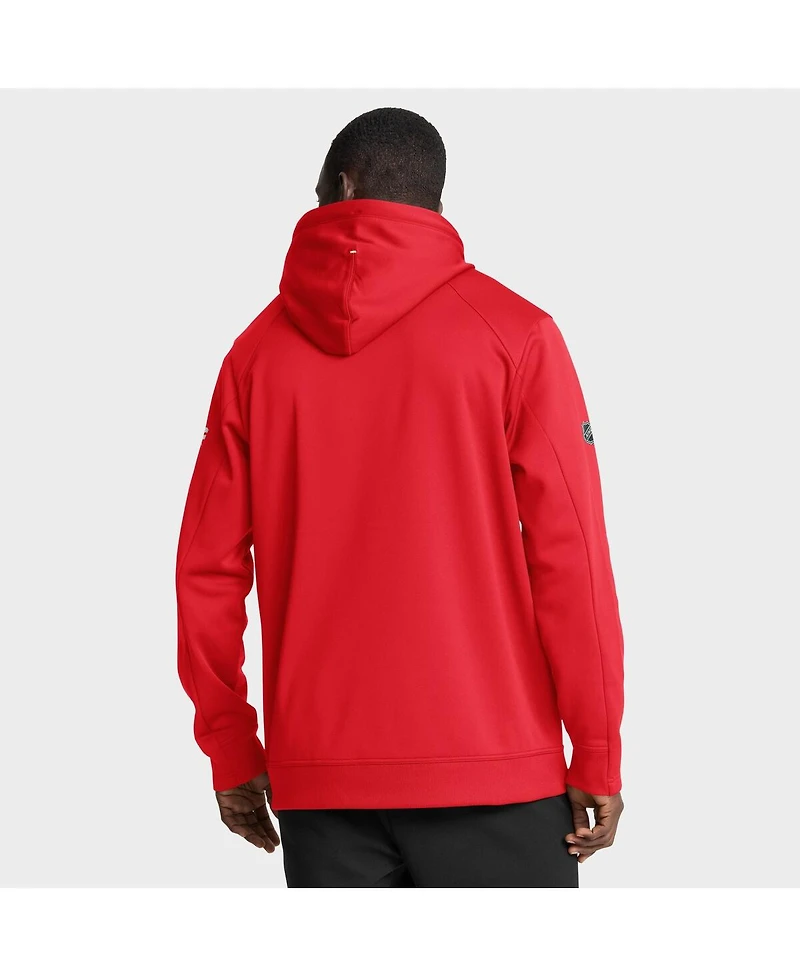 Fanatics Men's Red Detroit Wings Authentic Pro Centennial Rink Hoodie