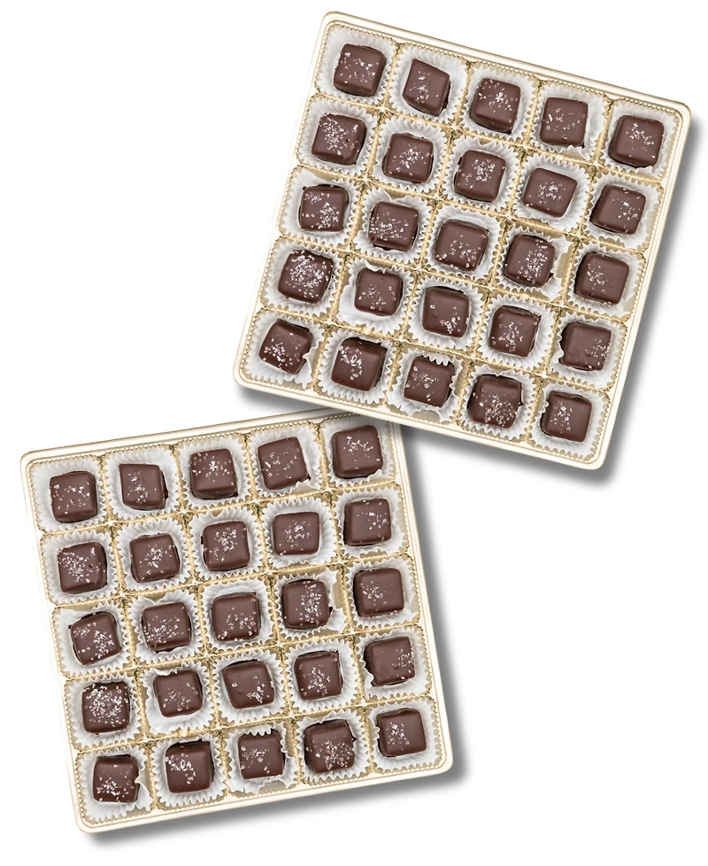 Bixby Chocolate Sea Salted Caramel Gift Box Dark Chocolate, 50 Piece