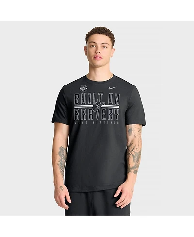 Nike Men's Black West Virginia Mountaineers Built on Bravery T-Shirt