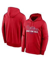 Nike Men's Red Philadelphia Phillies 2025 Mlb Postseason Authentic Collection Therma Fleece Hoodie