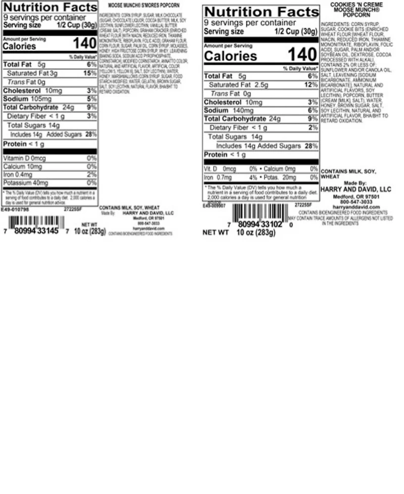 Harry & David Deluxe Moose Munch Gourmet Popcorn Drum Gift Tin, 60oz