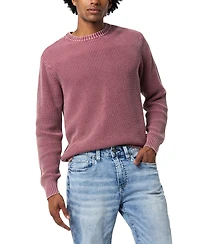 Buffalo David Bitton Men's Washy Textured Knit Crewneck Sweater