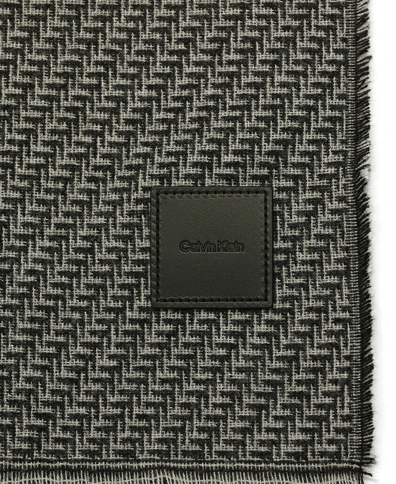 Calvin Klein Mixed Pattern Yarn Dye Scarf