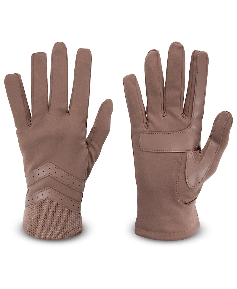 Isotoner Signature Women's Rib-Knit Fleece-Lined Gloves